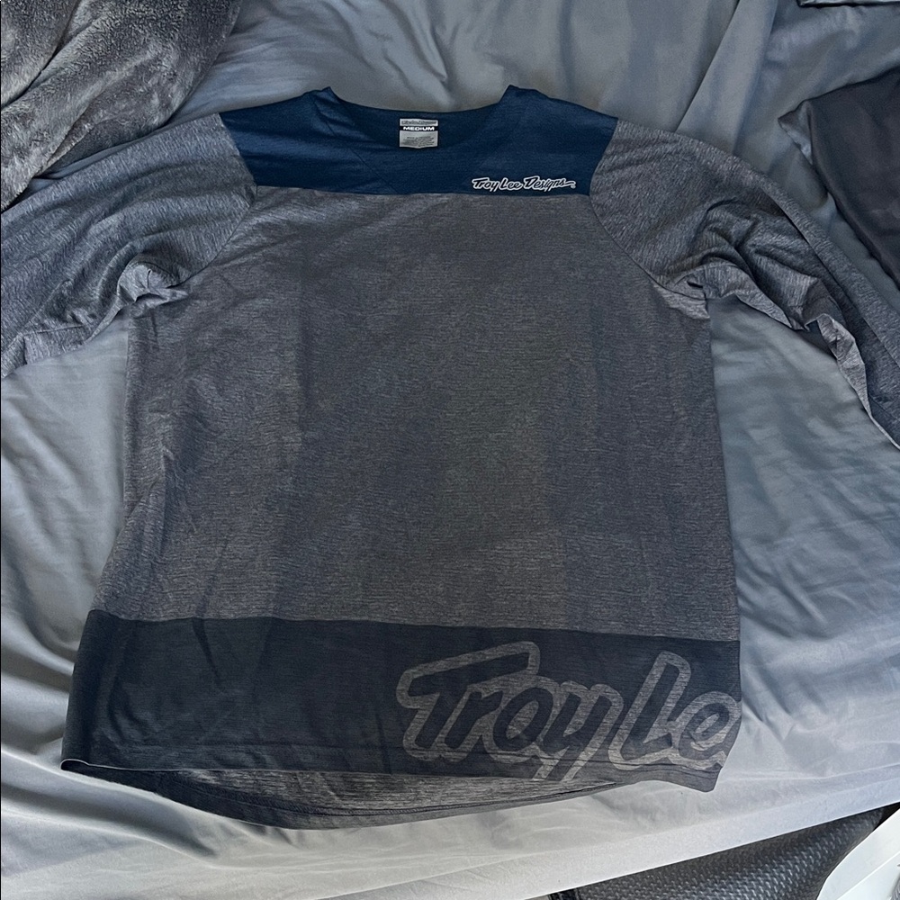 Troy Lee Designs Gray and Blue Jersey